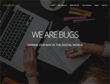 Tablet Screenshot of creativebugs.net